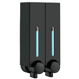 Black Shampoo Soap Dispenser Wall Mounted Shower Dispenser (double)