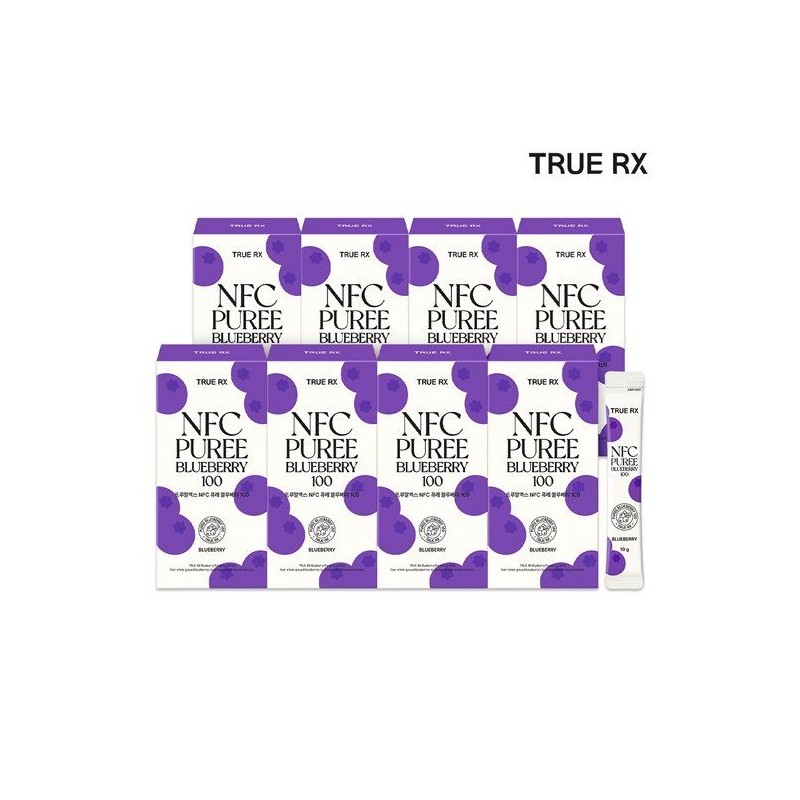 TrueX Blueberry Puree 100%*8 boxes / 트루알엑스 블루베리퓨레100%*8박스