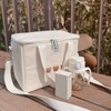 Insulated Lunch Bag Embroidered Bear Waterproof Leakproof Adjustable Straps Lunch