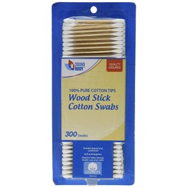 Wood Stick Cotton Swabs 300 Count