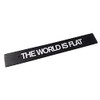 Aluminum Black Front License Plate Delete w/The World is Flat