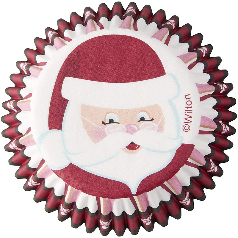 Wilton Santa Claus Cupcake Cases, Paper Multicoloured, 6.35 x 5.08