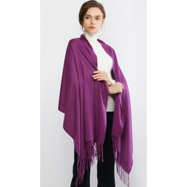 RIIQIICHY Ladies Scarf Purple Pashmina Shawls and Wraps for Wedding Scarfs for Women Winter