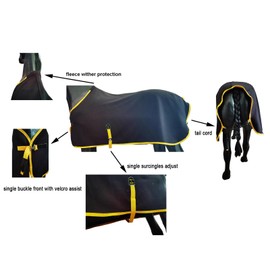 BARN & STABLE Soft Horse Fleece Blanket Winter Liner for Horse