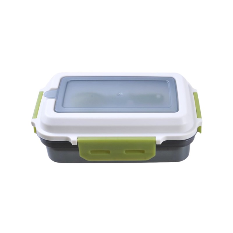 Ecoplast | Porta Pranzo 1200 ml con Forchetta Integrata –