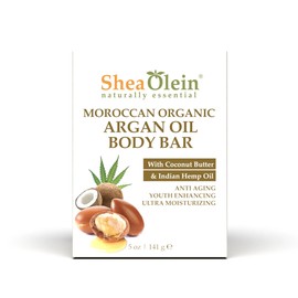 Shea Olein Moroccan Organic Argan Oil Body Bar, 6-pack