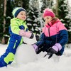 MCTi Kids Mittens Waterproof Winter Ski Warm Sherpa Lined Long