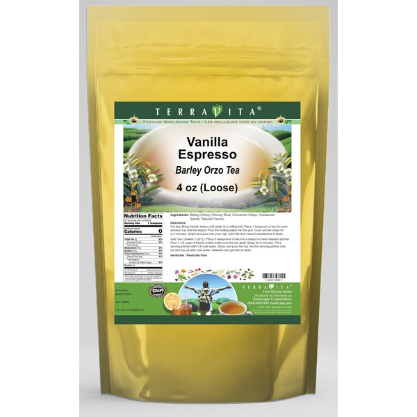 Vanilla Espresso Barley Orzo Tea (Loose) (4 oz, ZIN: 566980)