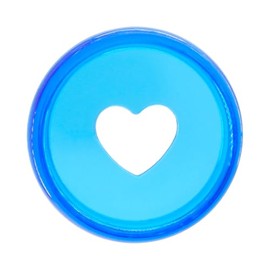 ITSYHPRO 100pcs Planner Discs For Discbound Notebook Accessories 1 inch Binder Rings Heart Expansion Disc Binding Discs(100pcs Clear Blue 1 inch/24 mm) FBM