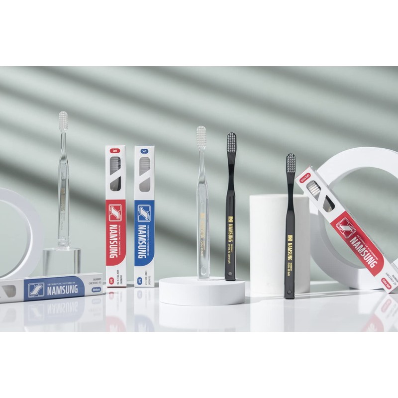 DUJINDENT Orthodontic Toothbrush for Braces [2 Packs][Made in Korea] V
