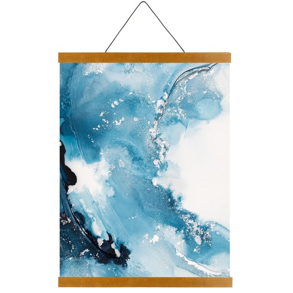 12 Inch Magnetic Poster Frame Hanger, Wood Magnet Picture Frames