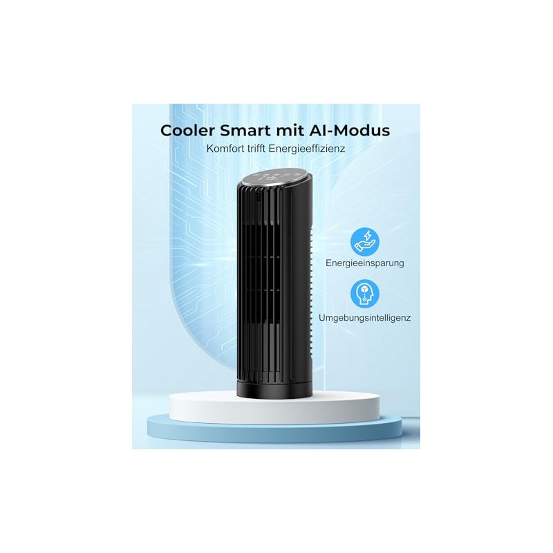 PNTCK Tower Fan with Remote Control, 33 cm Quiet Fan