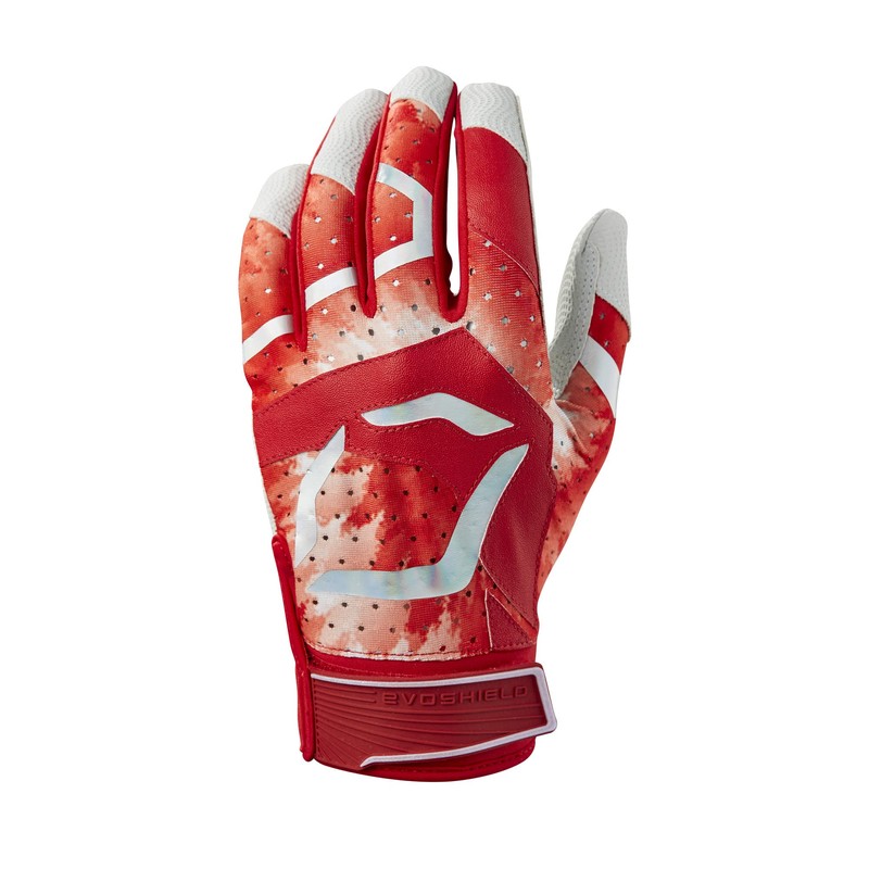 EvoShield Daze Youth Batting Gloves - Scarlet, Medium