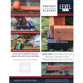 leveldry.com Level your swingset with Starter Set for Angle Leg units