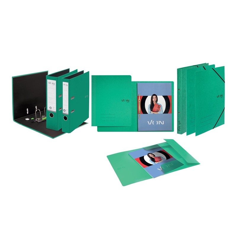 Leitz VON Leitz Ringbuch A4, Karton, Mit 2 Ringen und