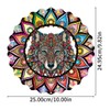 Hanging Wolf Wind Spinner for Outdoor Indoor 3D Stainless Steel