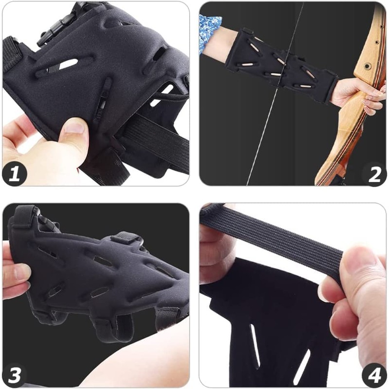 Soft Archery Arm Guard with Adjustable Strap Adjustable Shooting Archery