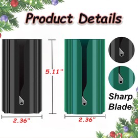 Wrapping Paper Cutter,2 Pack Gift Wrap Cutter,Christmas Wrapping Paper Cutter Slider,Useful Gift Wrap Cutter Tool,Wrapping Paper Roll Cutter for Christmas,Holiday, Parties