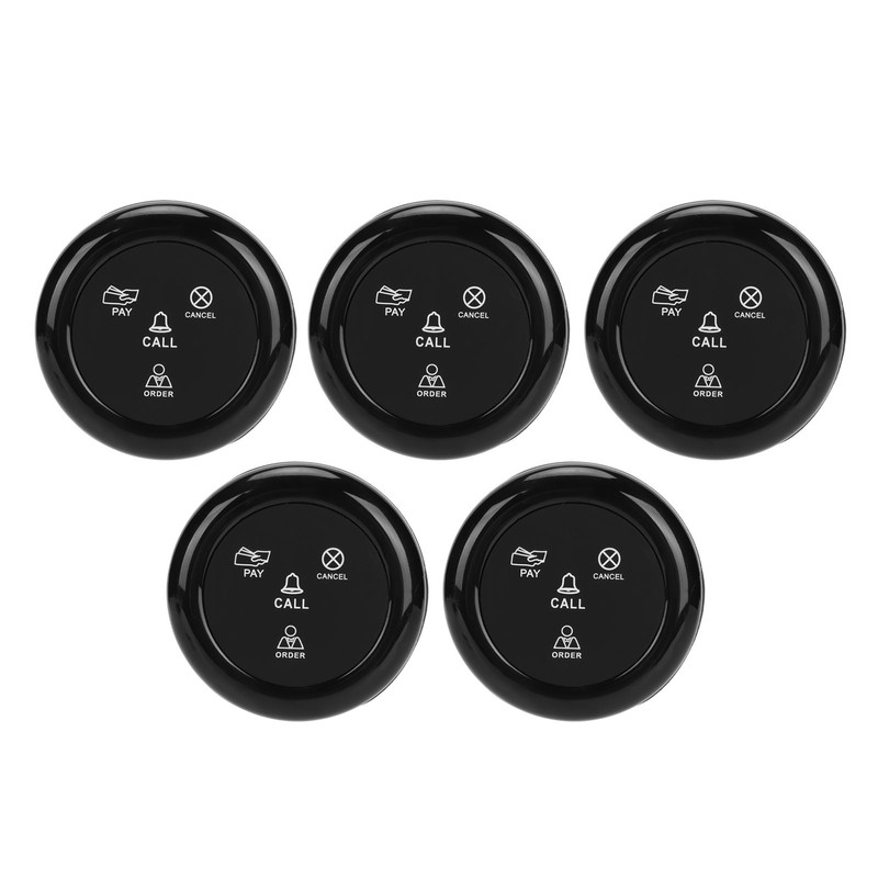 5pcs Wireless Caregiver Pager SOS Call Buttons 433MHz Smart Call