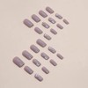 RikView Pink Press on Nails Medium Acrylic Nails Square Fake