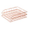 EXERZ Paper Sorter, Pack of 2, Stackable Trays, Desk Organiser,