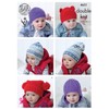King Cole 4651 Knitting Pattern Babies Childrens Hats in Cherished