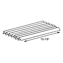 BBQ Grill Heat Plate Stainless Steel Flavorizer Bars 7-15 7/8" Long Compatible with Some Weber Grills MHP-WFB7S
