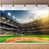 ChloropLastid Baseball Backdrop Baseball Field Stadium Green Photography Backdrop for