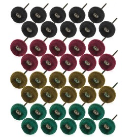 JIALUCONG Abrasive Polishing Buffing Wheel for Dremel - 40pcs 1/8inch Sanding Buffing Wheel - Polishing Wheel or Rotary Tool Accessories - Buffing Polishing Wheel Set