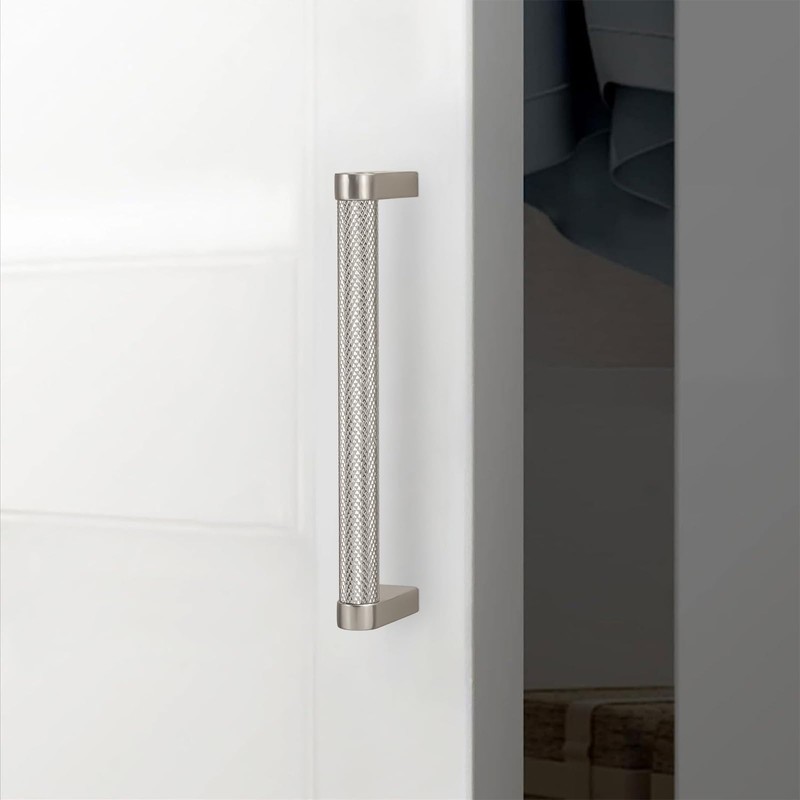 POVEFONK 10 Pack 5 inch(128mm) Brushed Satin Nickel Kitchen Cabinet