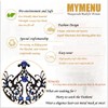 MYMENU Masquerade Mask for Women Shiny Rhinestone Metal Mask Venetian