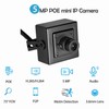 REVODATA 5MP Mini Security Indoor POE IP Camera built in