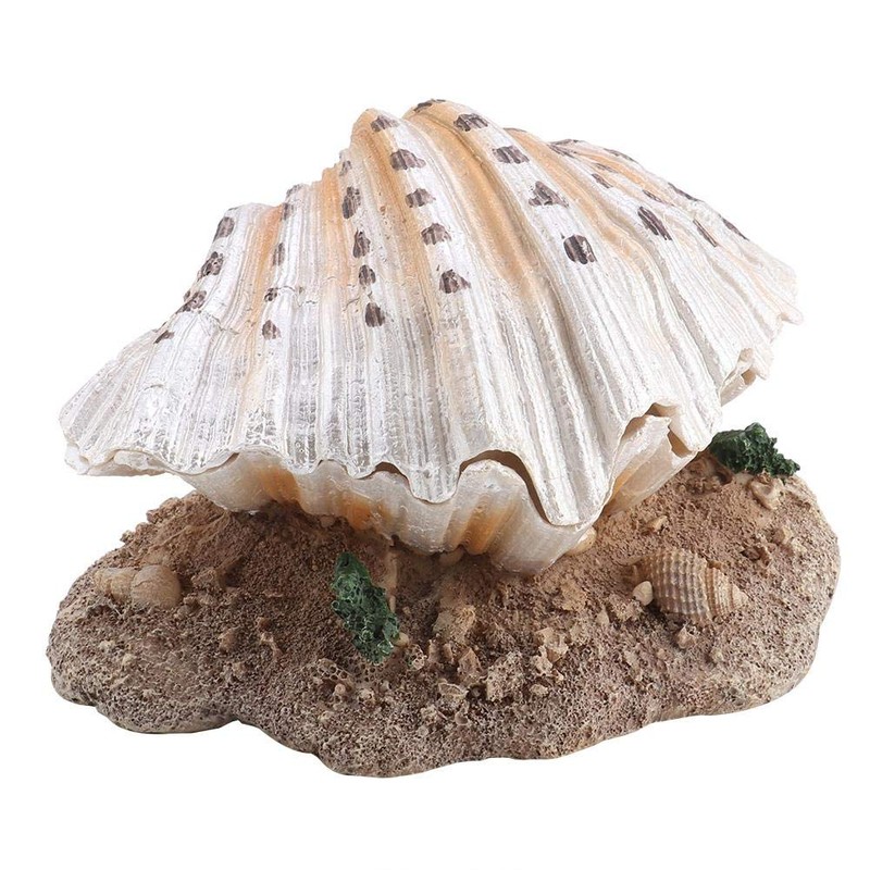 GOTOTOP Resin Sea Shell Pearl For Aquarium Fish Tank Decoration