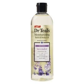 Dr Teal's Dr Teal's Moisturizing Bath and Body Oil, Soothe & Sleep with Lavender Essential Oil, 8.8 fl oz