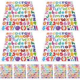 UKCOCO Pegatinas de Letras y Números de Vinilo para Scrapbooks y Sobres, 10 Hojas para DIY y Uso Prolongado en Decoración y Manualidades