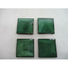 Talavera 200 solid green Mexican tile handmade talavera backsplash mosaic size 2 X 2"