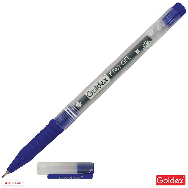 Goldex Kiwi BLUE 5 x 0.7mm Tip Soft Gel Pens
