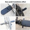 TONLOOEEL 1 Pair 10MM U Slot Bicycle Rear Pedals Folding
