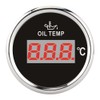Universal Digital Oil Temperature Gauge 52mm 50‑150℃ W/Red Backlight 12V/24V