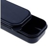 MY MIRONEY 4PCS Portable Travel Tableware Box Black Flatware Storage