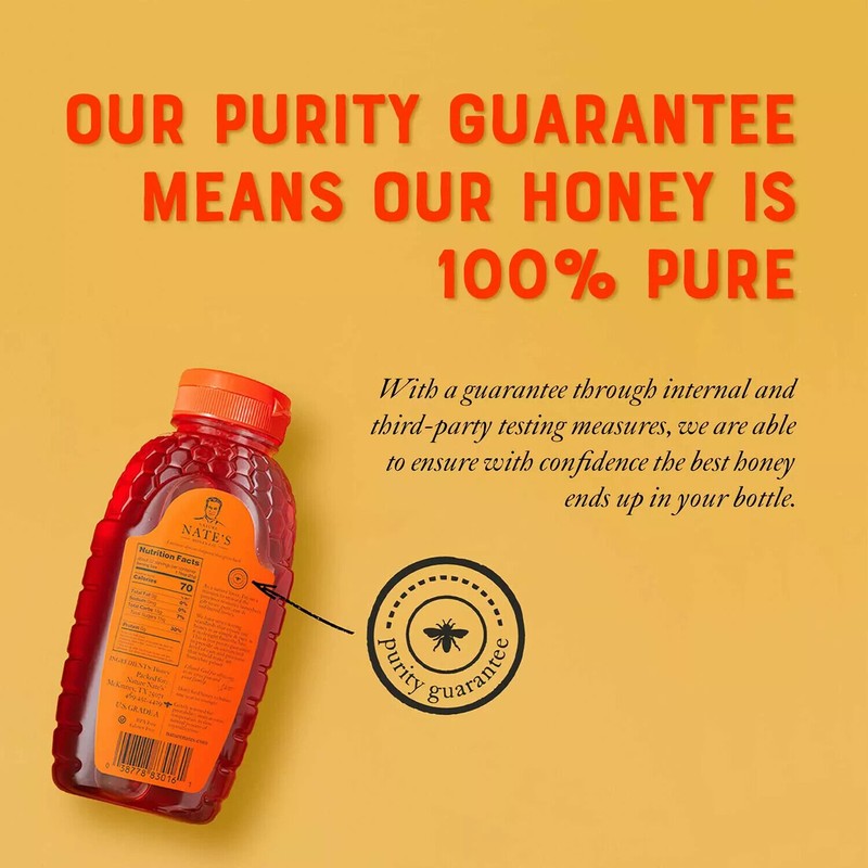 Nature Nate's 100% Pure Raw and Unfiltered Honey 44 oz.
