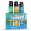ASAKUKI Top3 Blends Essential Oils Cozy Set Theraputic Grade Aromatherapy