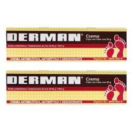 Derman Crema Tubo Con 25g Pie De Atleta Pack 2