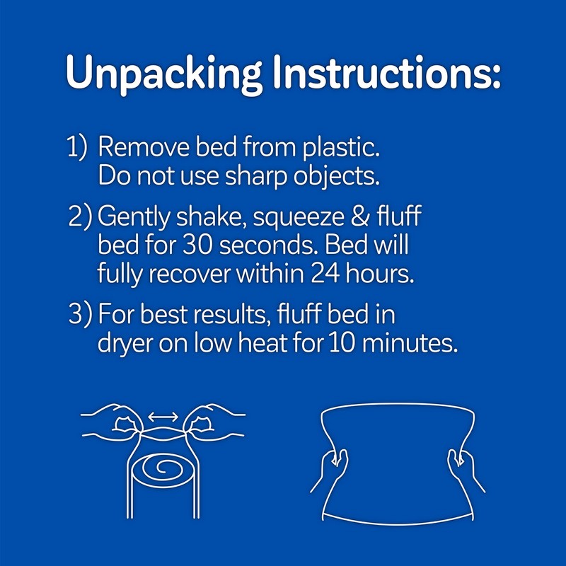 Petmate High Wall Small Dog Bed, 18 x 18in, for