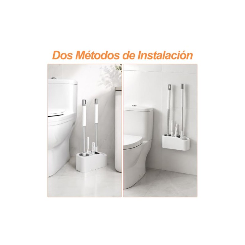 4 En 1 Cepillo para Baño, Cepillo para Taza de