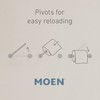 Moen Y1394BN Wellton 4-Piece Bathroom Accessory Collection, Includes Towel Ring,