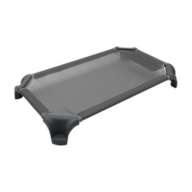 Factory Direct Partners Daycare Cot; Fully Assembled Stackable Toddler (40"L) Nap Cot for Rest Time, Children's Nap Time in Preschool, Classroom or Home (1-Piece) - Gray, 14283-GY