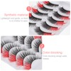 Baluue Elegant 5 Pair False Eyelashes Set Long Eye Lashes