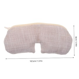 PACKOVE 4pcs Reusable Hot Compress Eye Mask Natural Himalayan Mineral Salt Eye Pad for Sleeping Travel and Relaxation Gentle Heat Therapy Tool