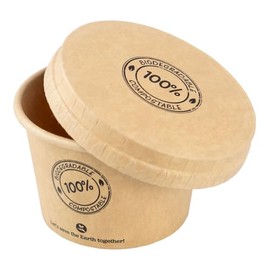 VEPATIM 50 Dressing Cups with Cardboard Lids, 30 ml, Diameter 44 mm
